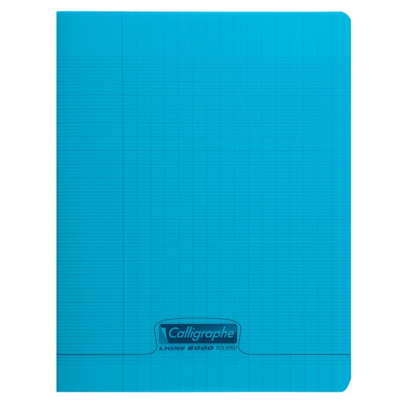 Cahier Polypro 32p 17x22 Bleu (petit format) Calligraphe/Conquérant