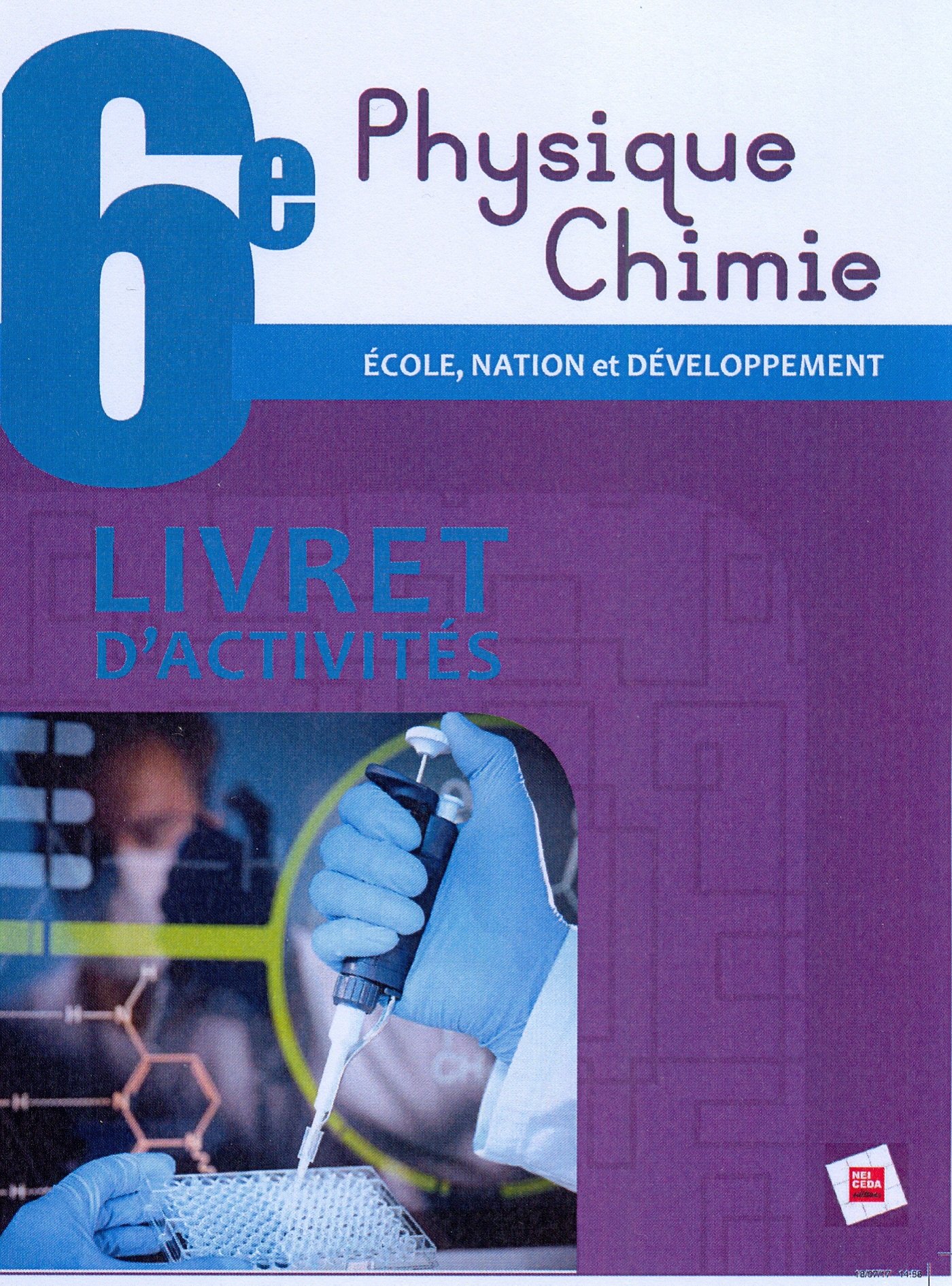 6ème Livret d'activités Physique-Chimie (Ecole Nation et Développement)